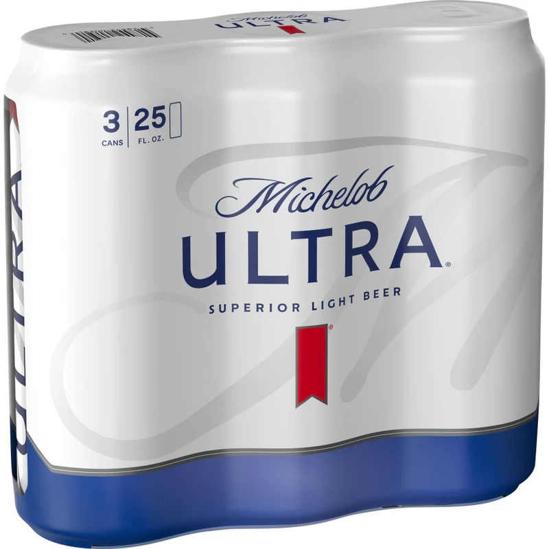 Michelob Ultra 3-Pack Cans 25oz